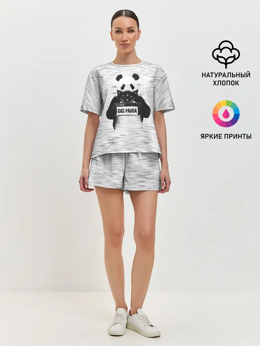 Женская пижама с шортами / BAD PANDA