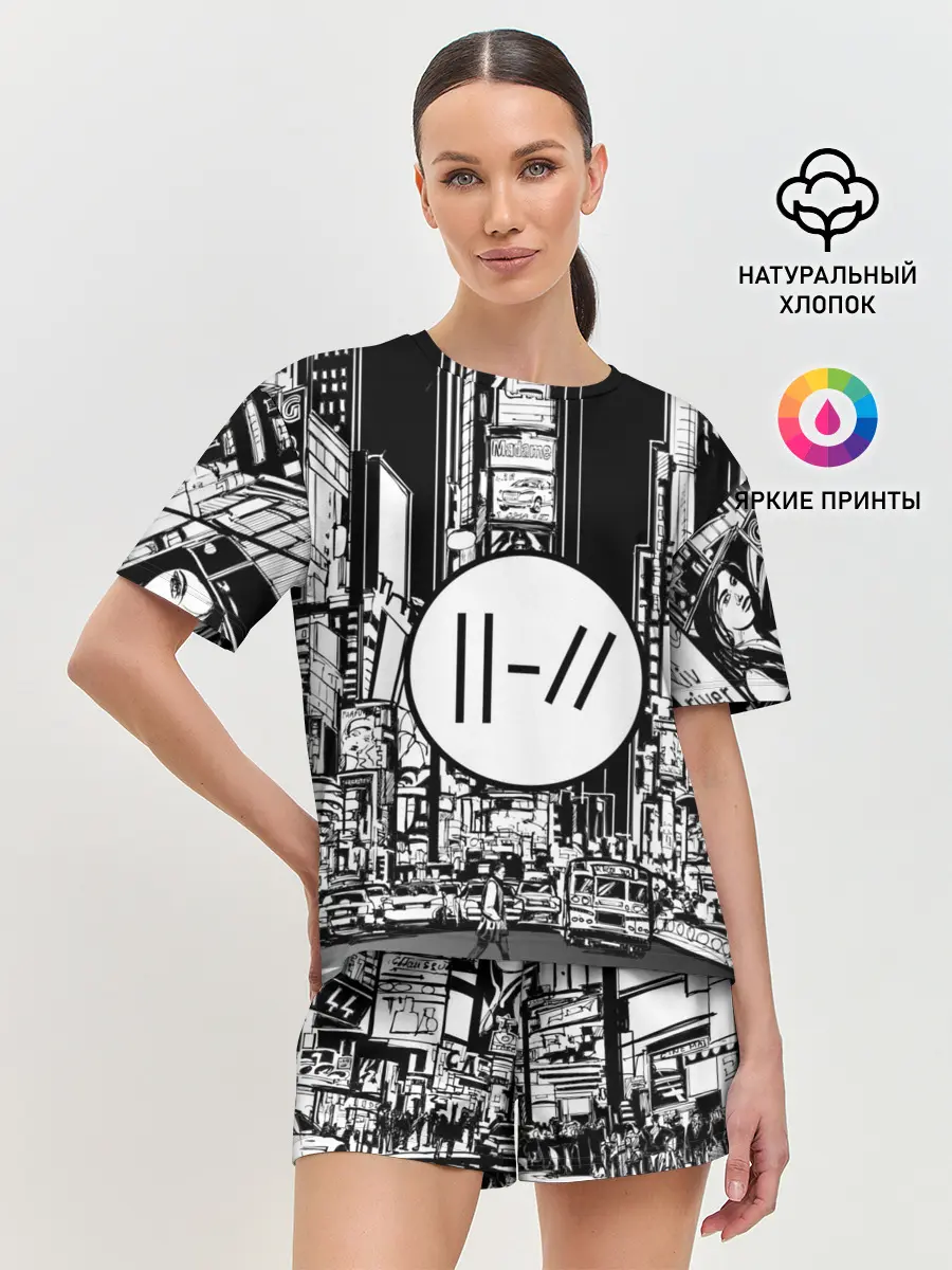 Женская пижама с шортами / TWENTY ONE PILOTS