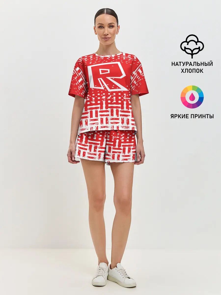 Женская пижама с шортами / Roblox