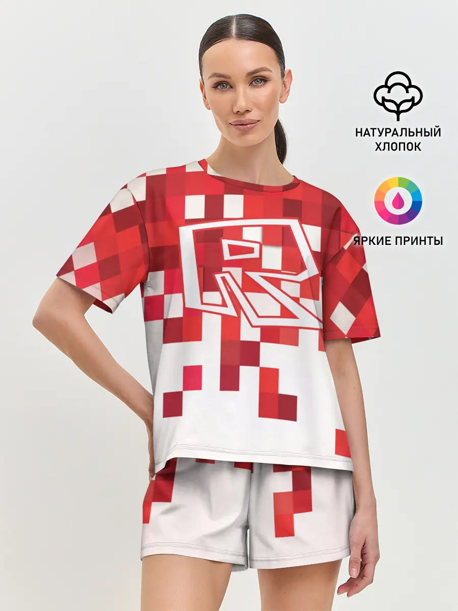 Женская пижама с шортами / Roblox