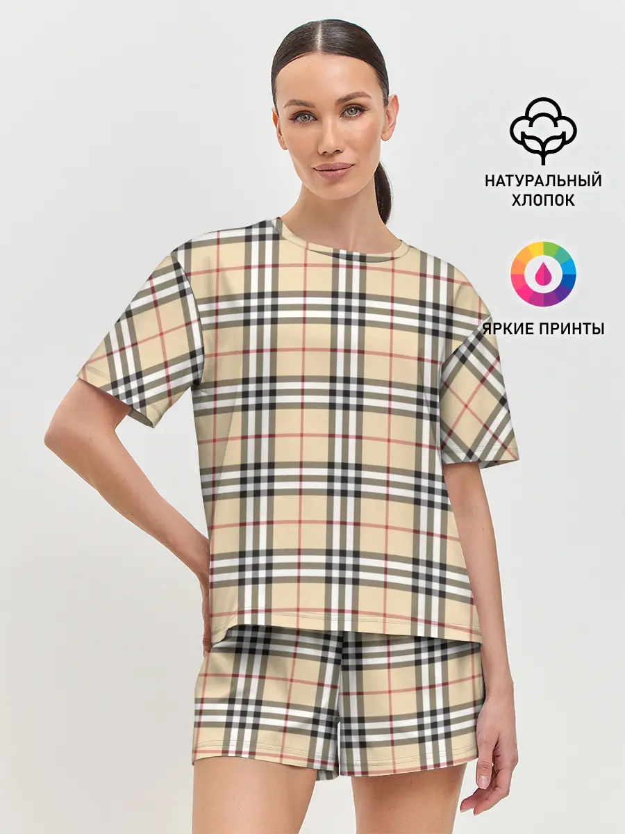 Женская пижама с шортами / Nova check