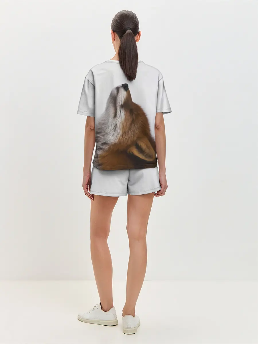 Женская пижама с шортами / Лиса Главное фыр-фыр