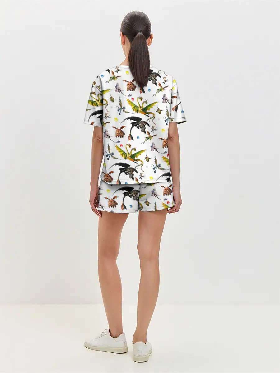 Женская пижама с шортами / Как приручить дракона