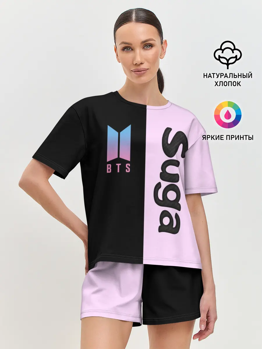 Женская пижама с шортами / BTS Suga