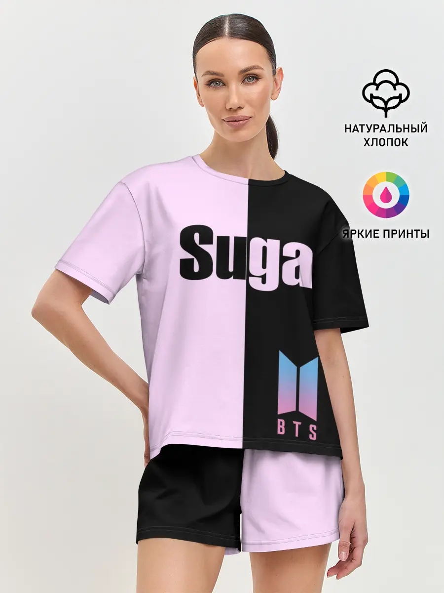 Женская пижама с шортами / BTS Suga