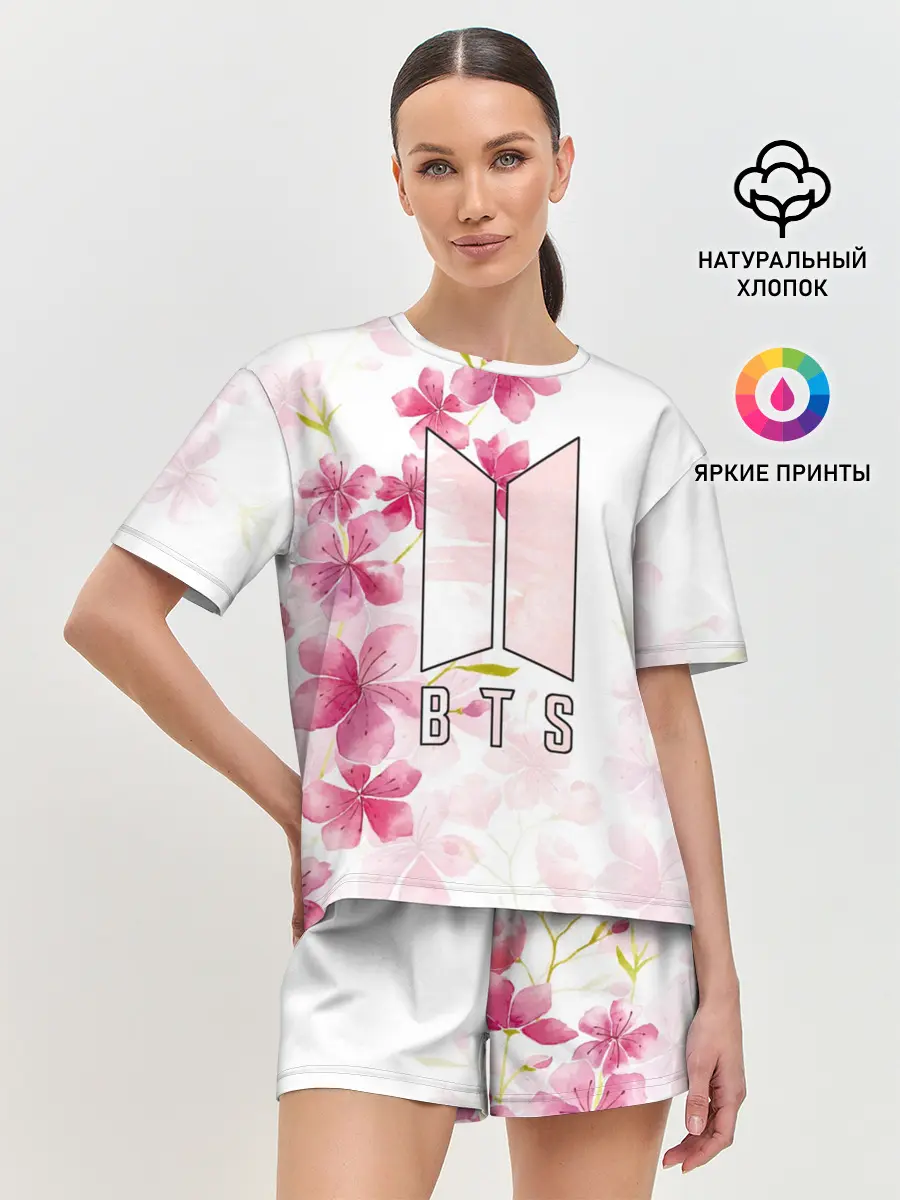 Женская пижама с шортами / BTS