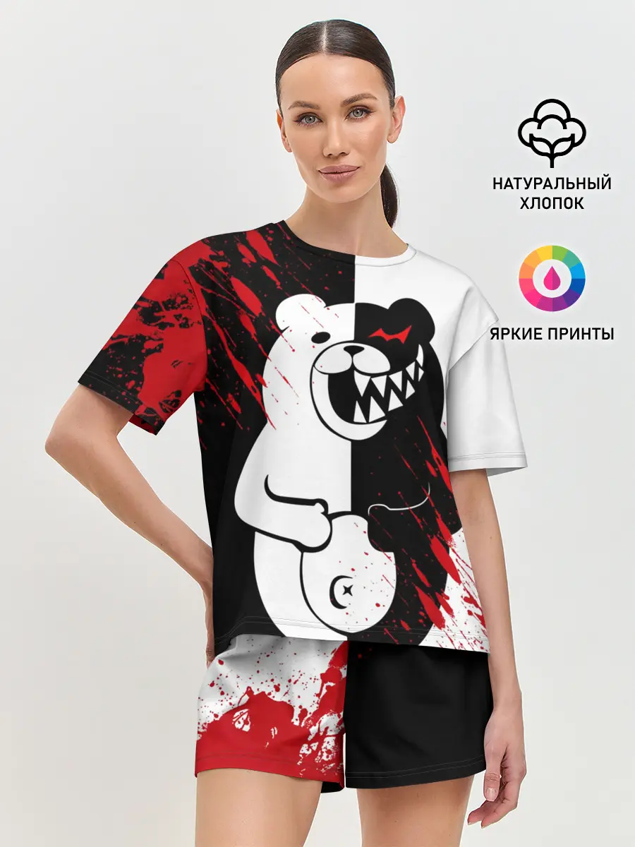 Женская пижама с шортами / Monokuma вторая сущность