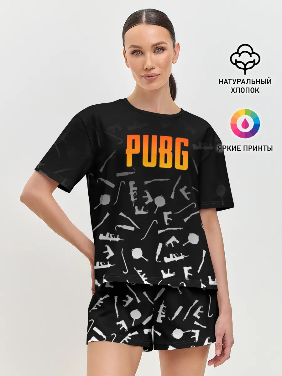 Женская пижама с шортами / PUBG