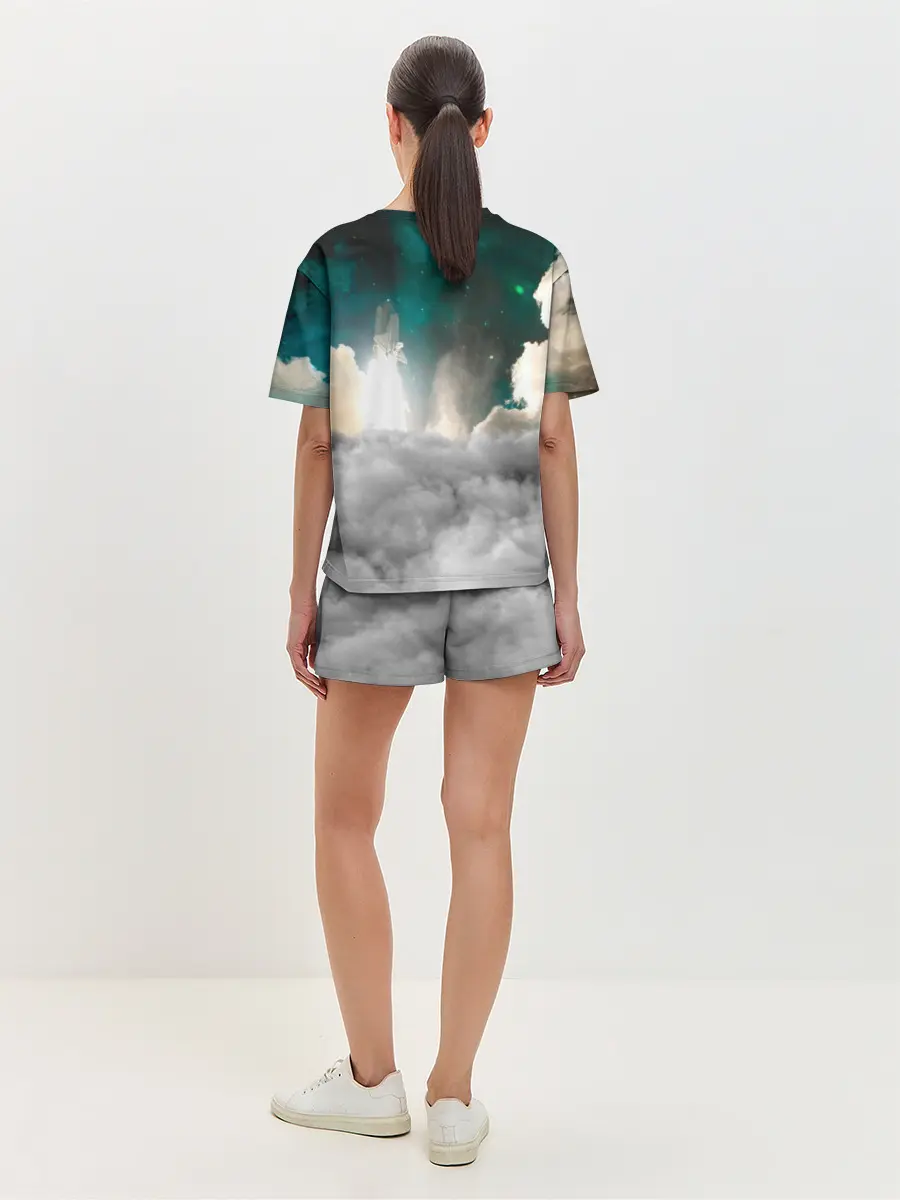 Женская пижама с шортами / Elon Musk Thinker