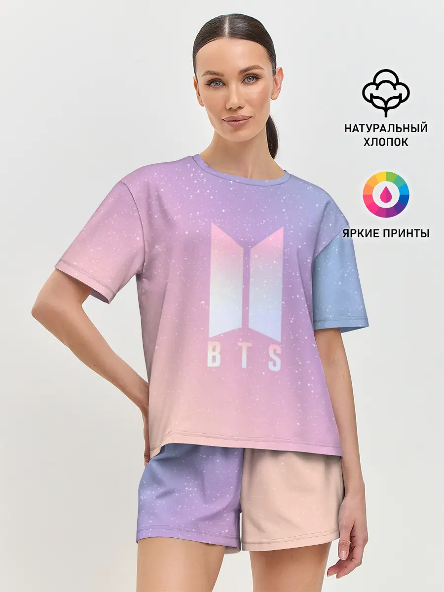 Женская пижама с шортами / BTS LOVE YOURSELF / БТС СТАРС