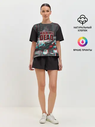Женская пижама с шортами / the walking dead glitch
