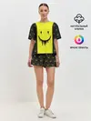 Женская пижама с шортами / Смайлик