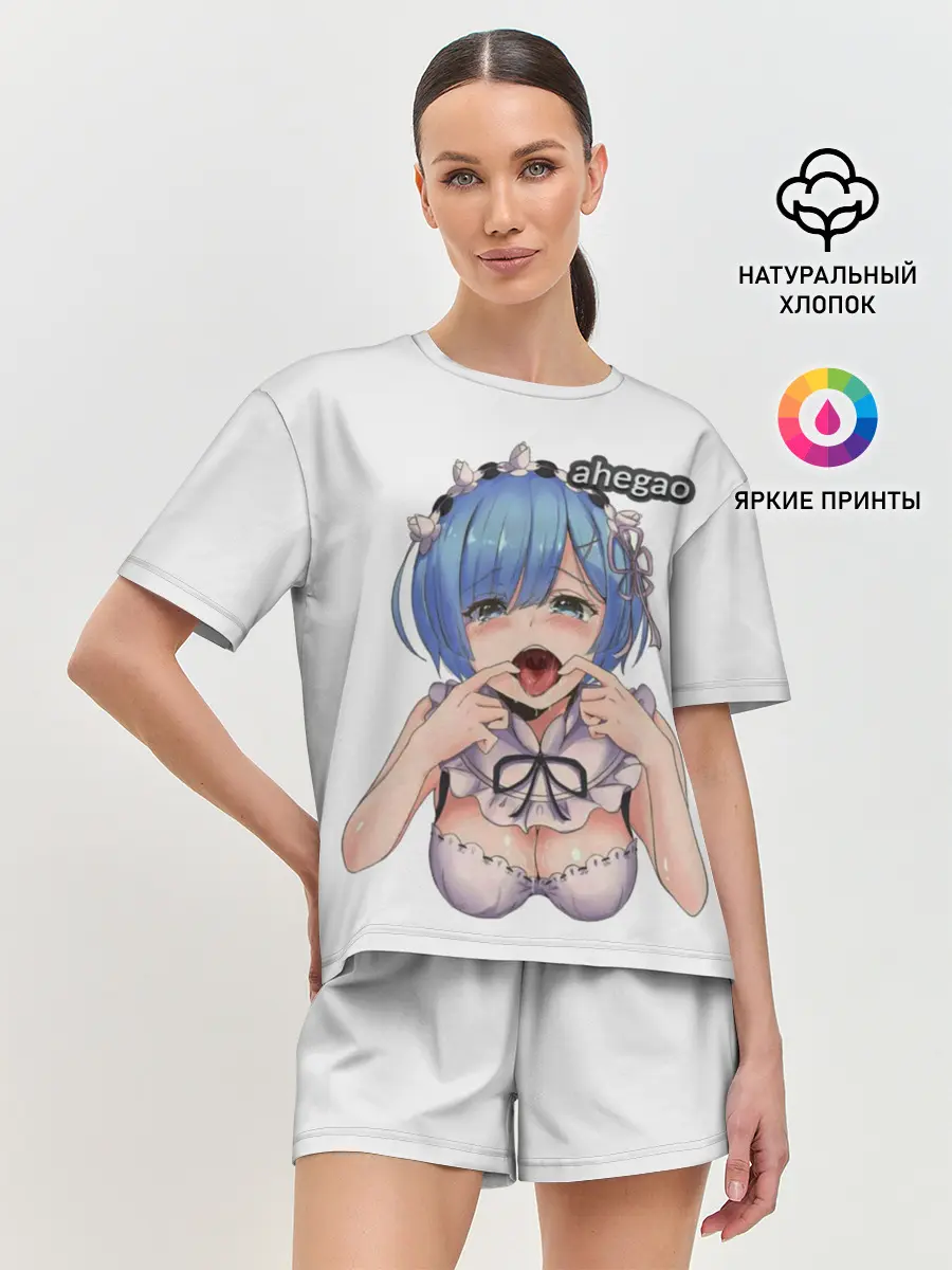 Женская пижама с шортами / AHEGAO