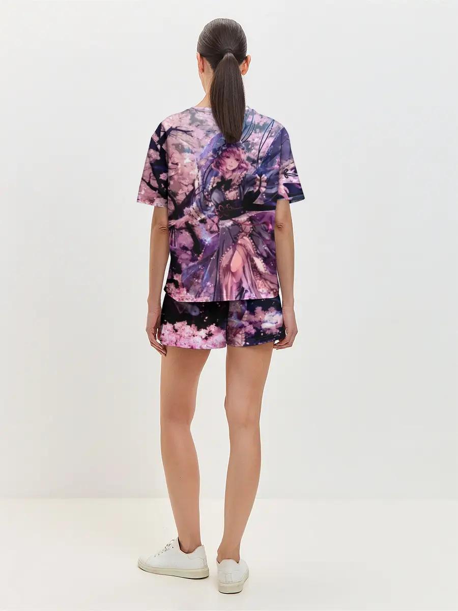 Женская пижама с шортами / Anime Girl tree