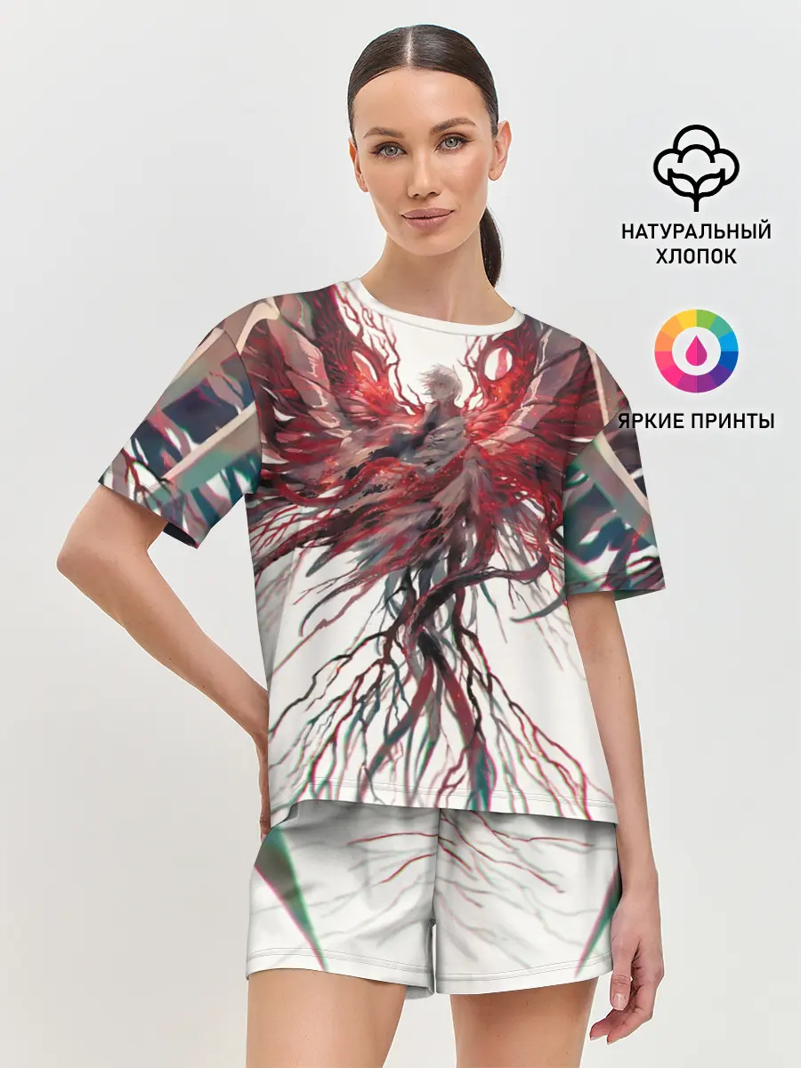 Женская пижама с шортами / Гуль