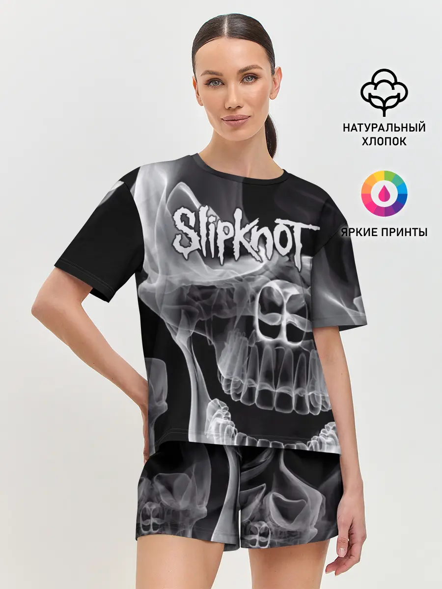 Женская пижама с шортами / Slipknot