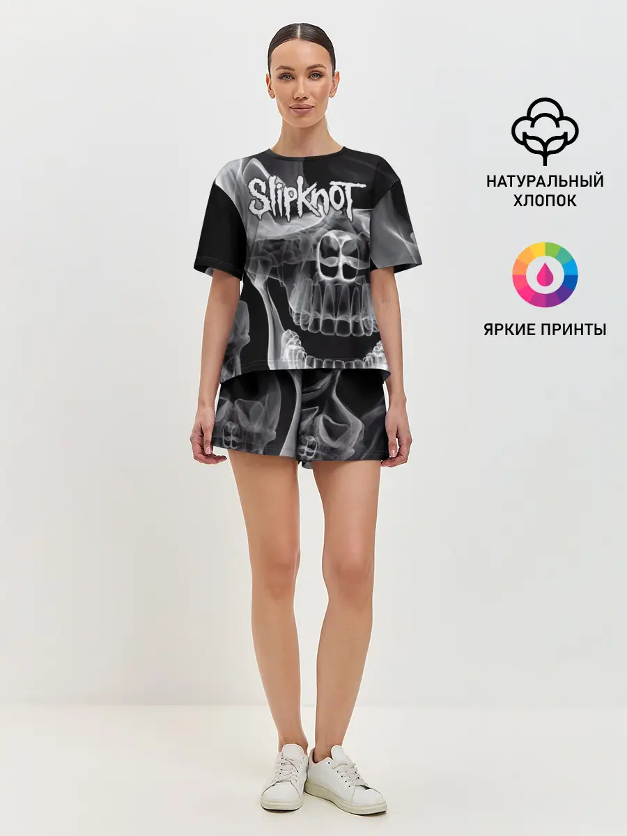 Женская пижама с шортами / Slipknot