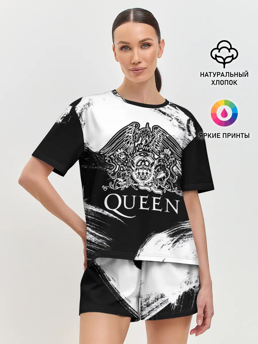 Женская пижама с шортами / Queen