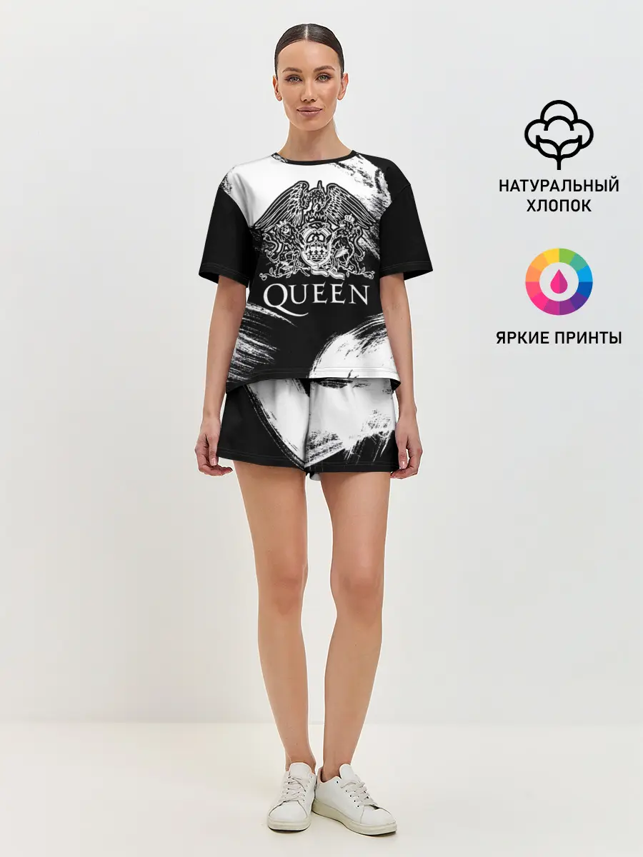 Женская пижама с шортами / Queen