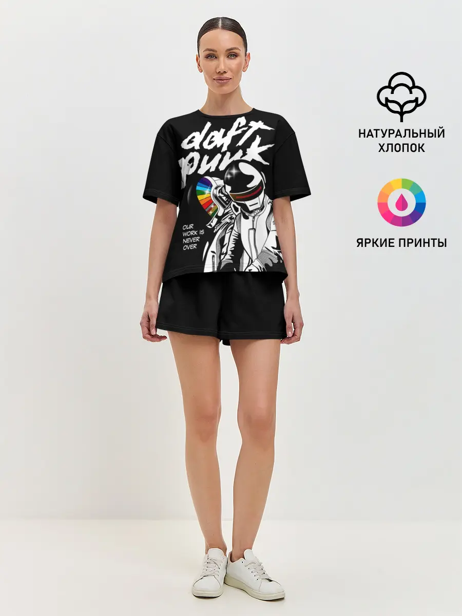 Женская пижама с шортами / Daft Punk