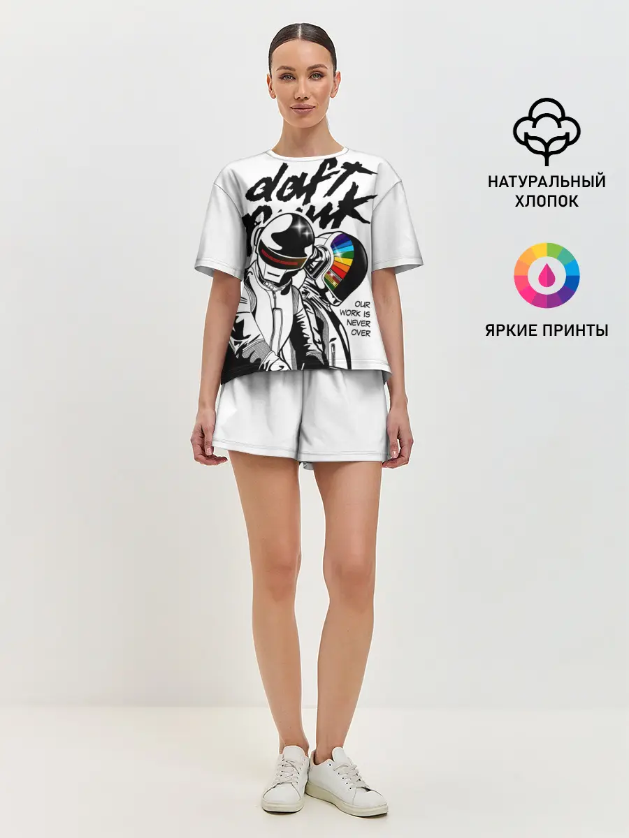 Женская пижама с шортами / Daft Punk
