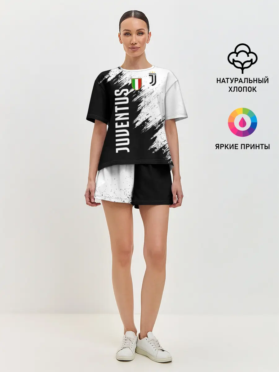 Женская пижама с шортами / Ювентус