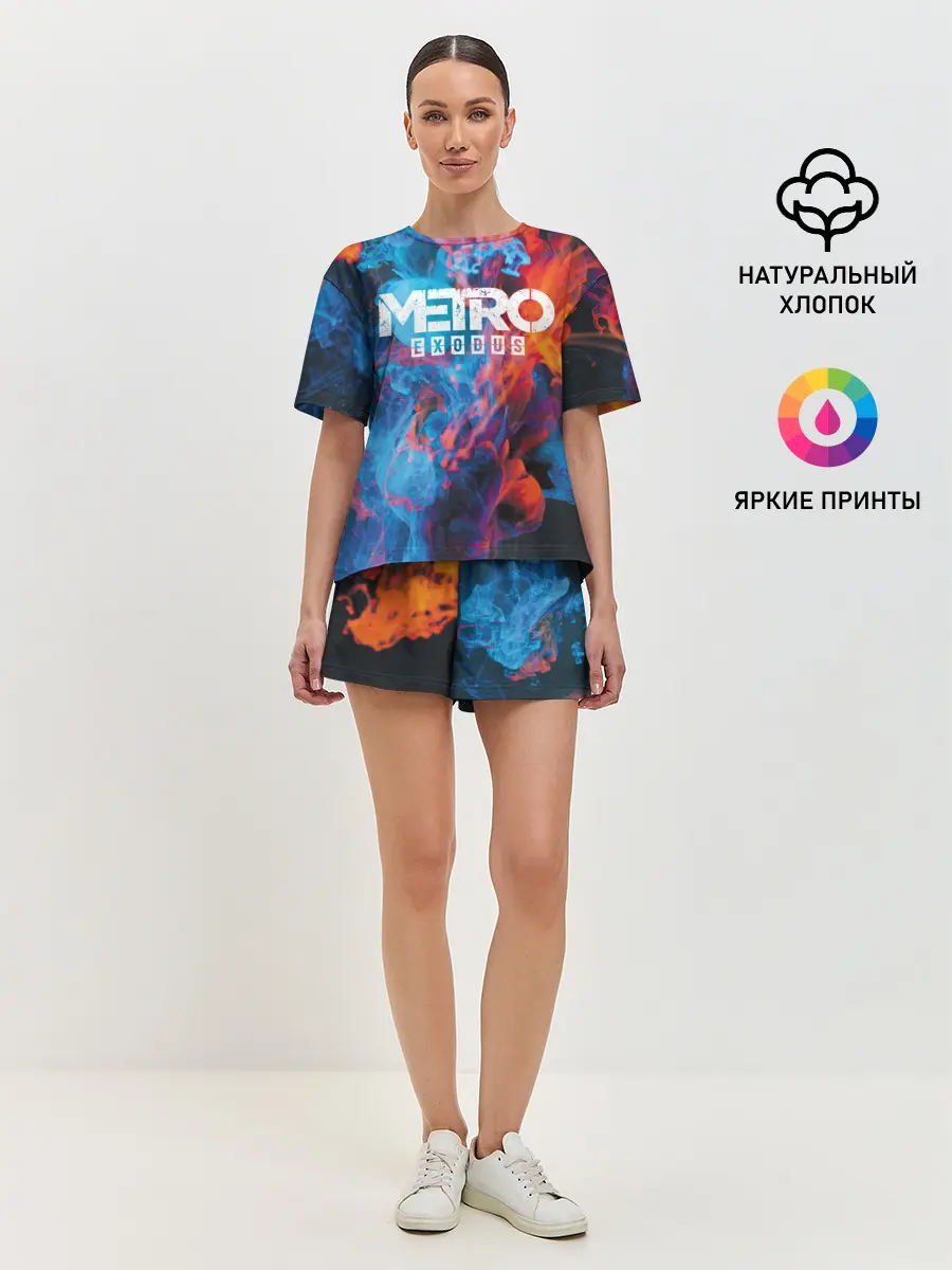 Женская пижама с шортами / Metro Fire