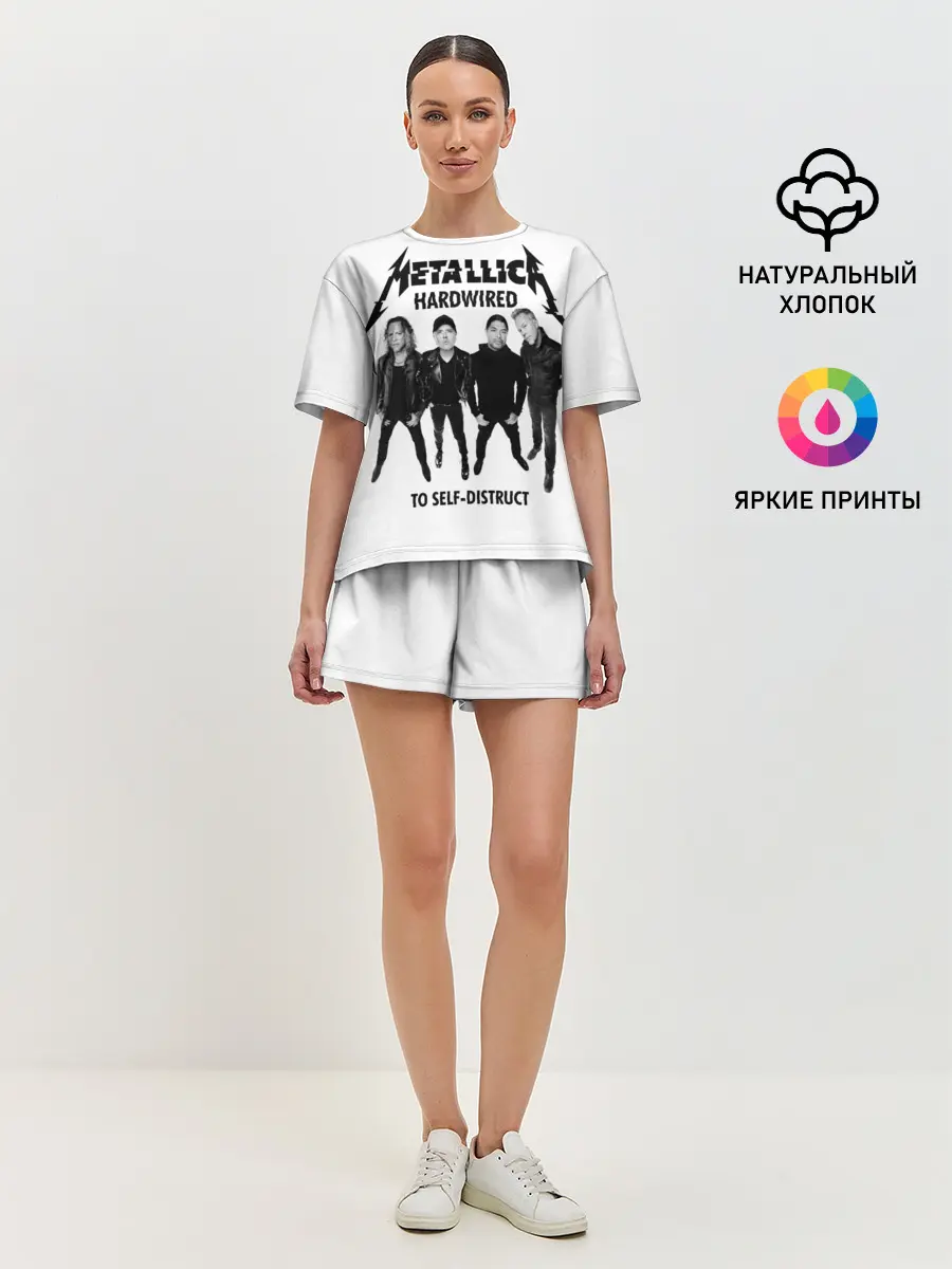 Женская пижама с шортами / Metallica