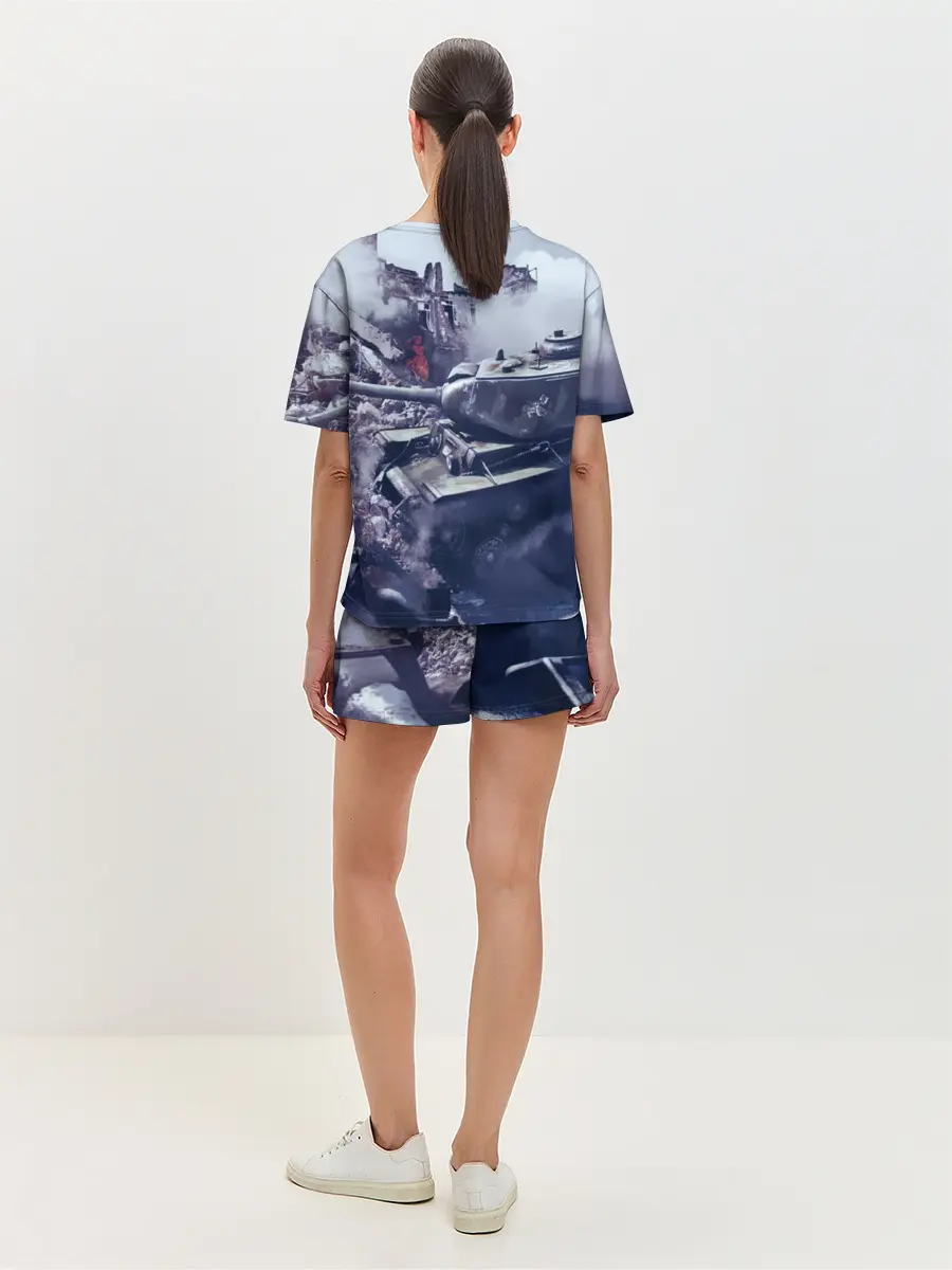 Женская пижама с шортами / Танки