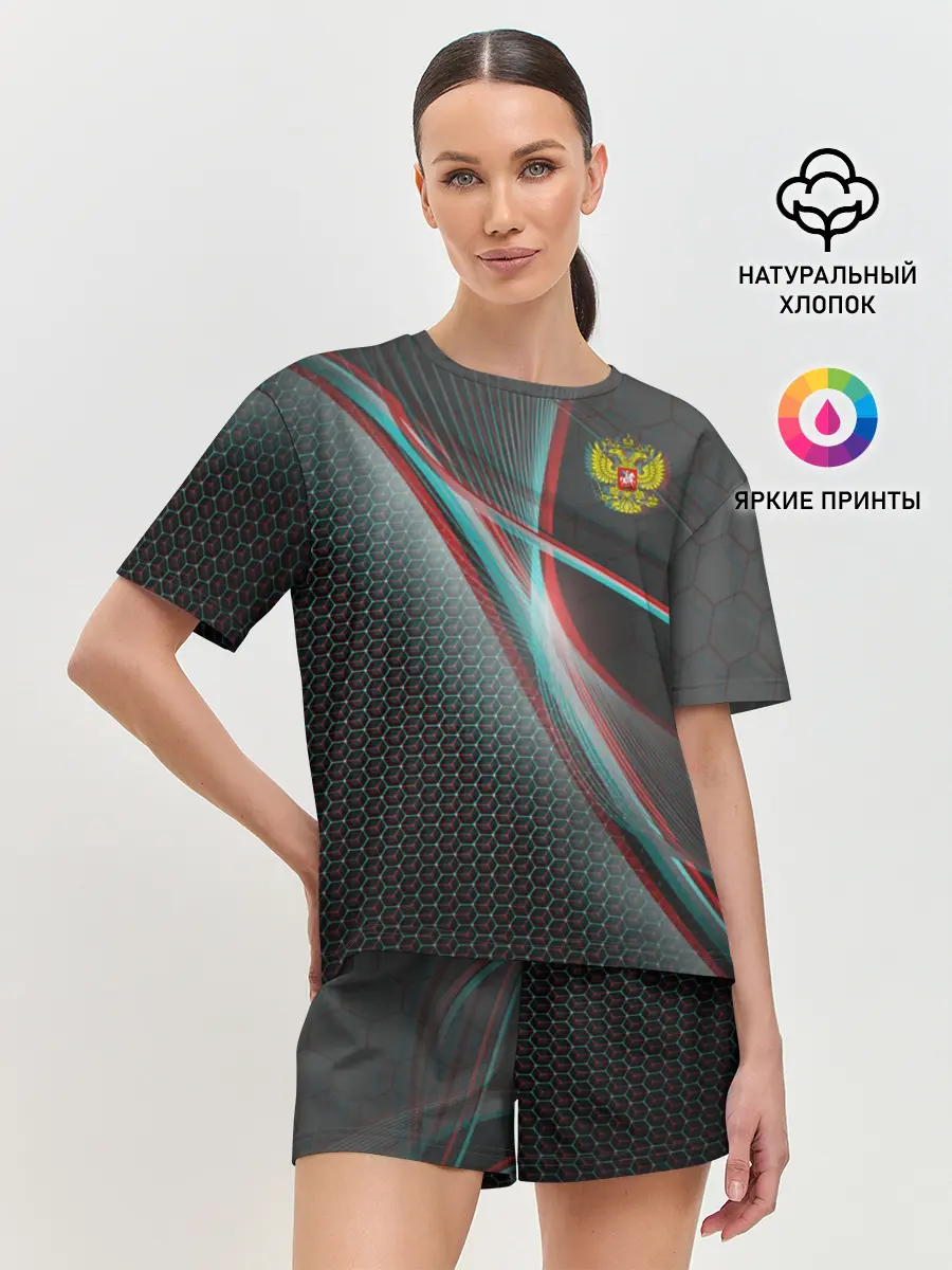 Женская пижама с шортами / RUSSIA.