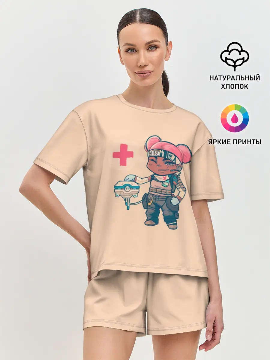 Женская пижама с шортами / Apex legends - Lifeline