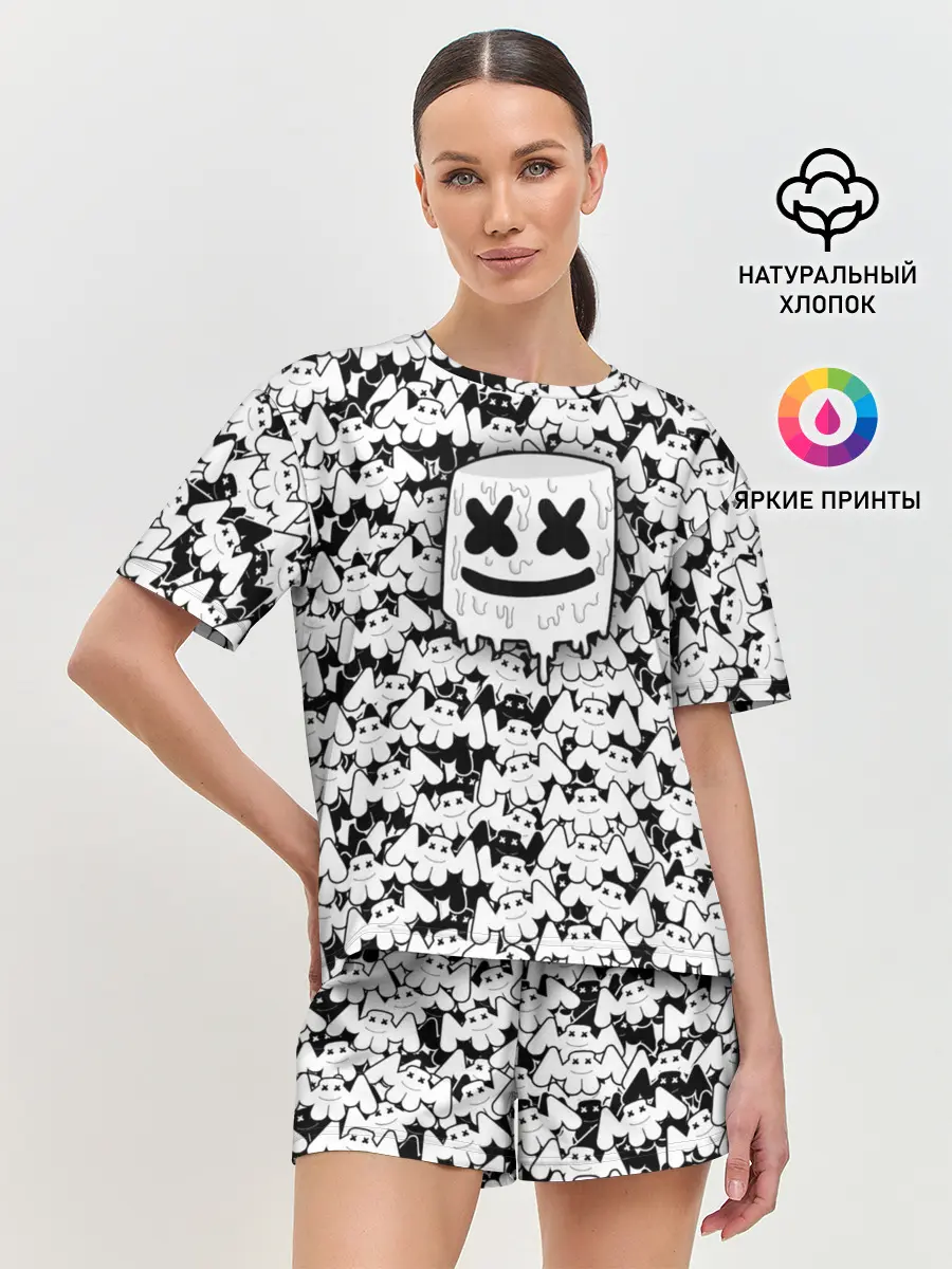 Женская пижама с шортами / MARSHMELLO