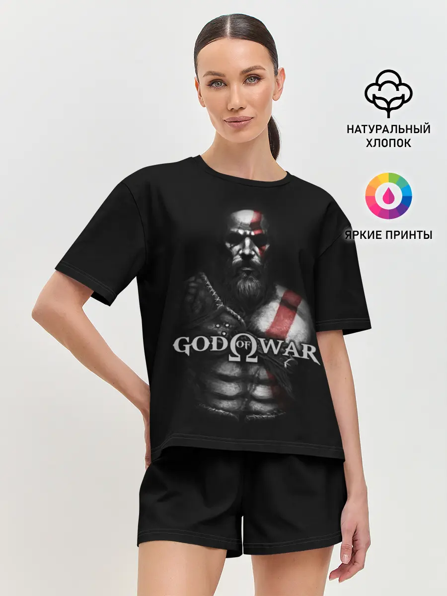 Женская пижама с шортами / God of War