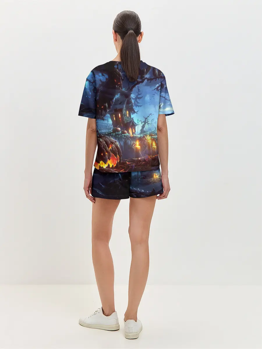 Женская пижама с шортами / Хэллоуин