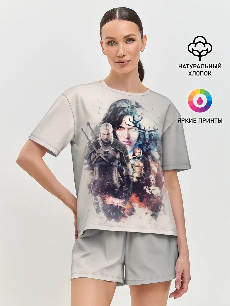 Женская пижама с шортами / Ведьмак