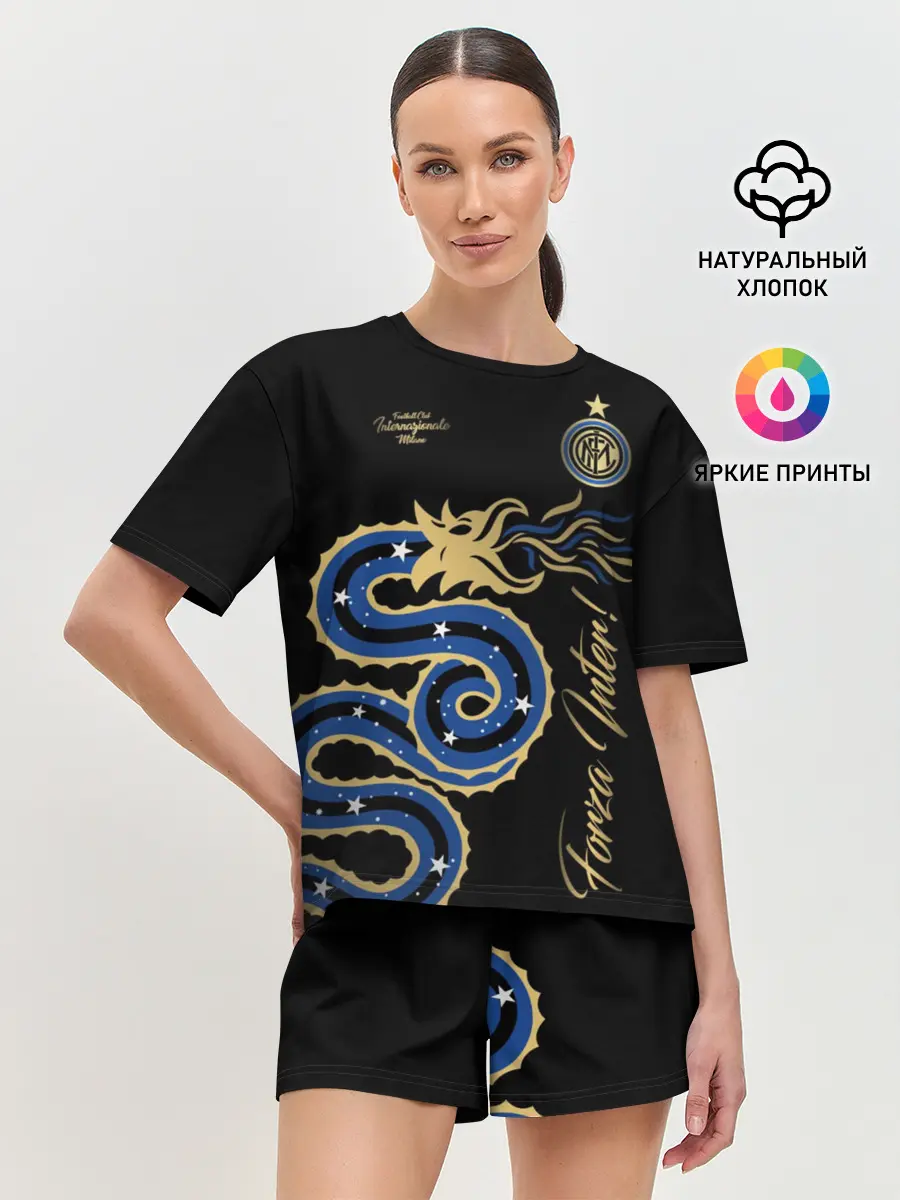 Женская пижама с шортами / Интер Милан