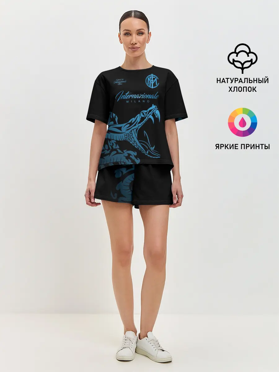 Женская пижама с шортами / Интер Милан