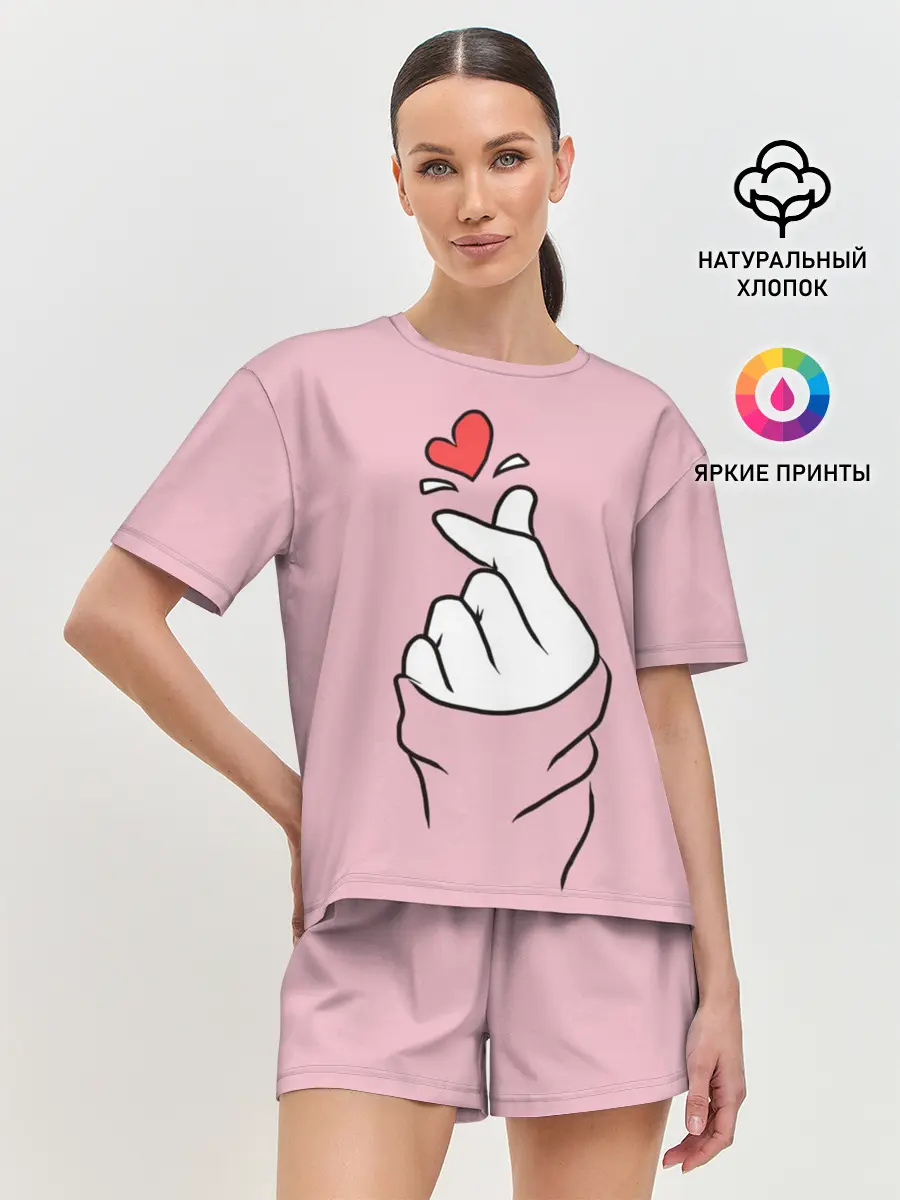 Женская пижама с шортами / Любовь по щелчку