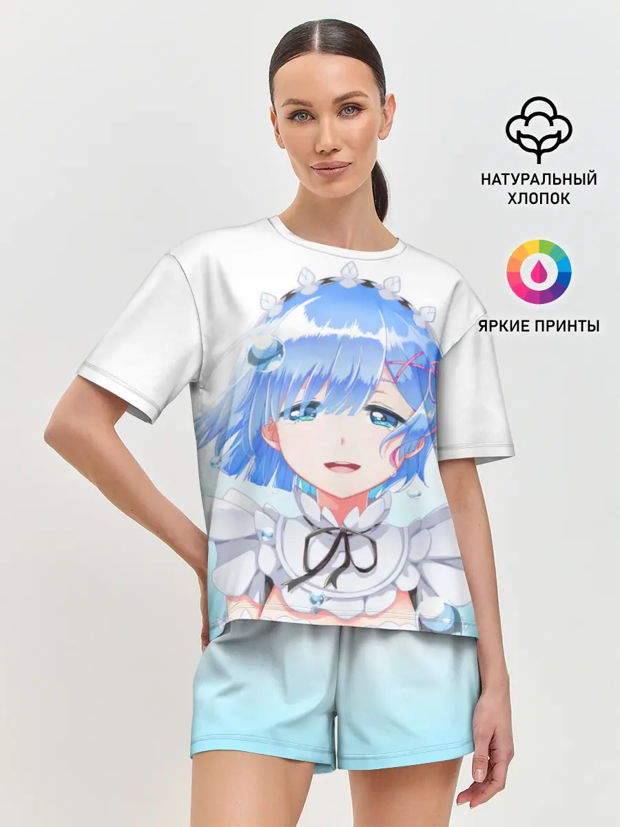 Женская пижама с шортами / Re:Zero. Рем