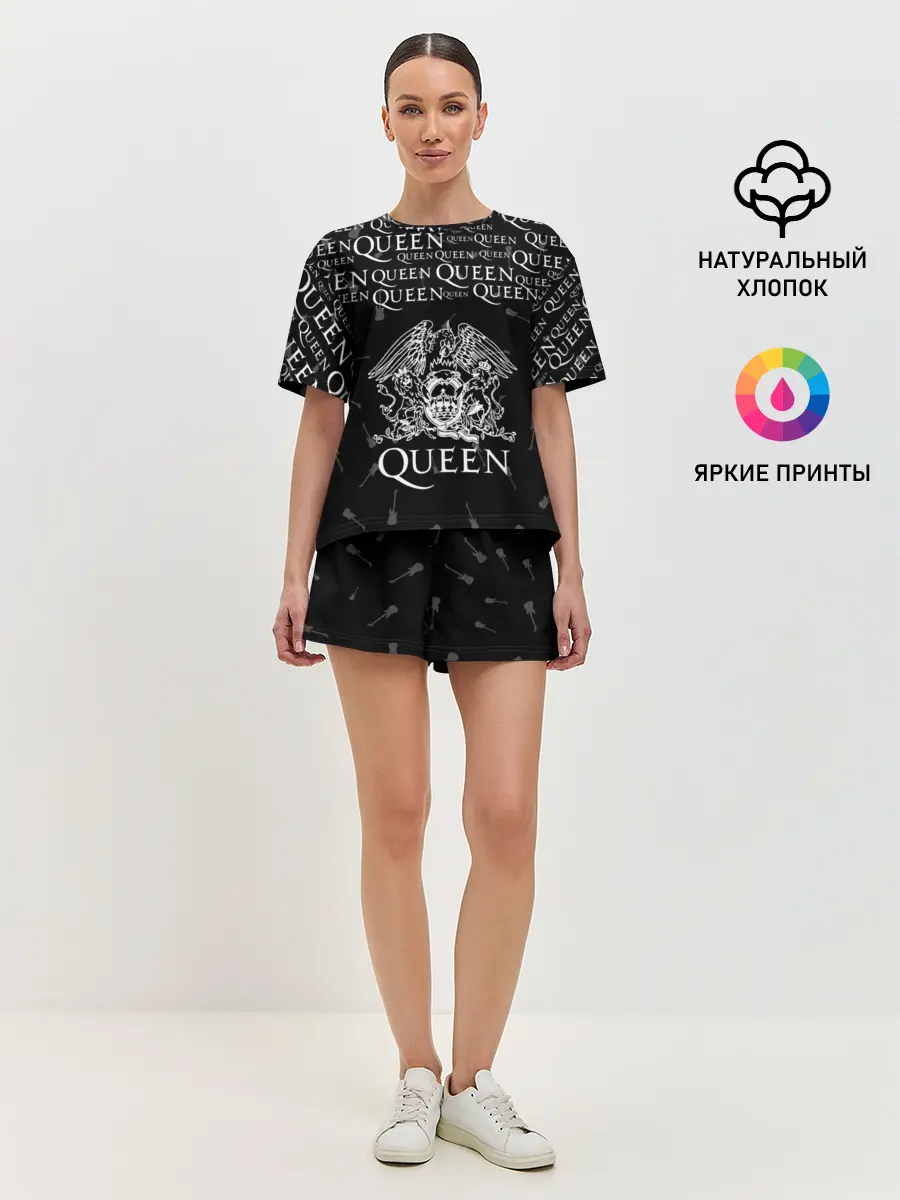 Женская пижама с шортами / QUEEN