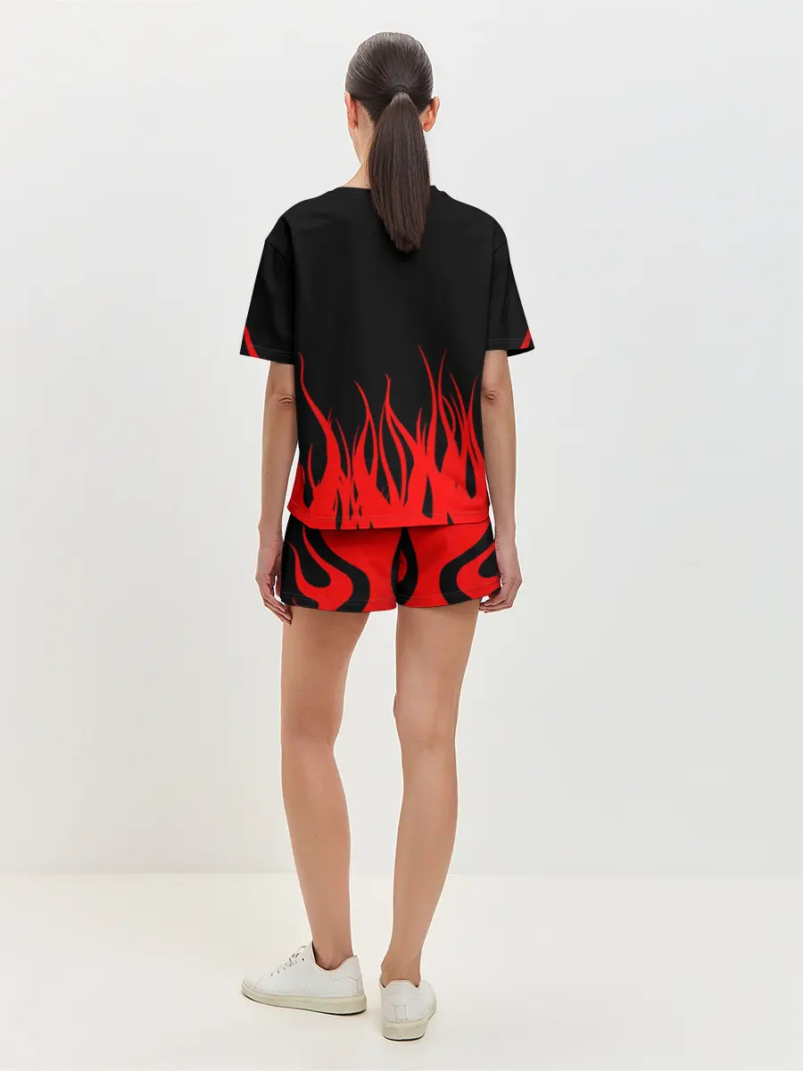 Женская пижама с шортами / AC DC