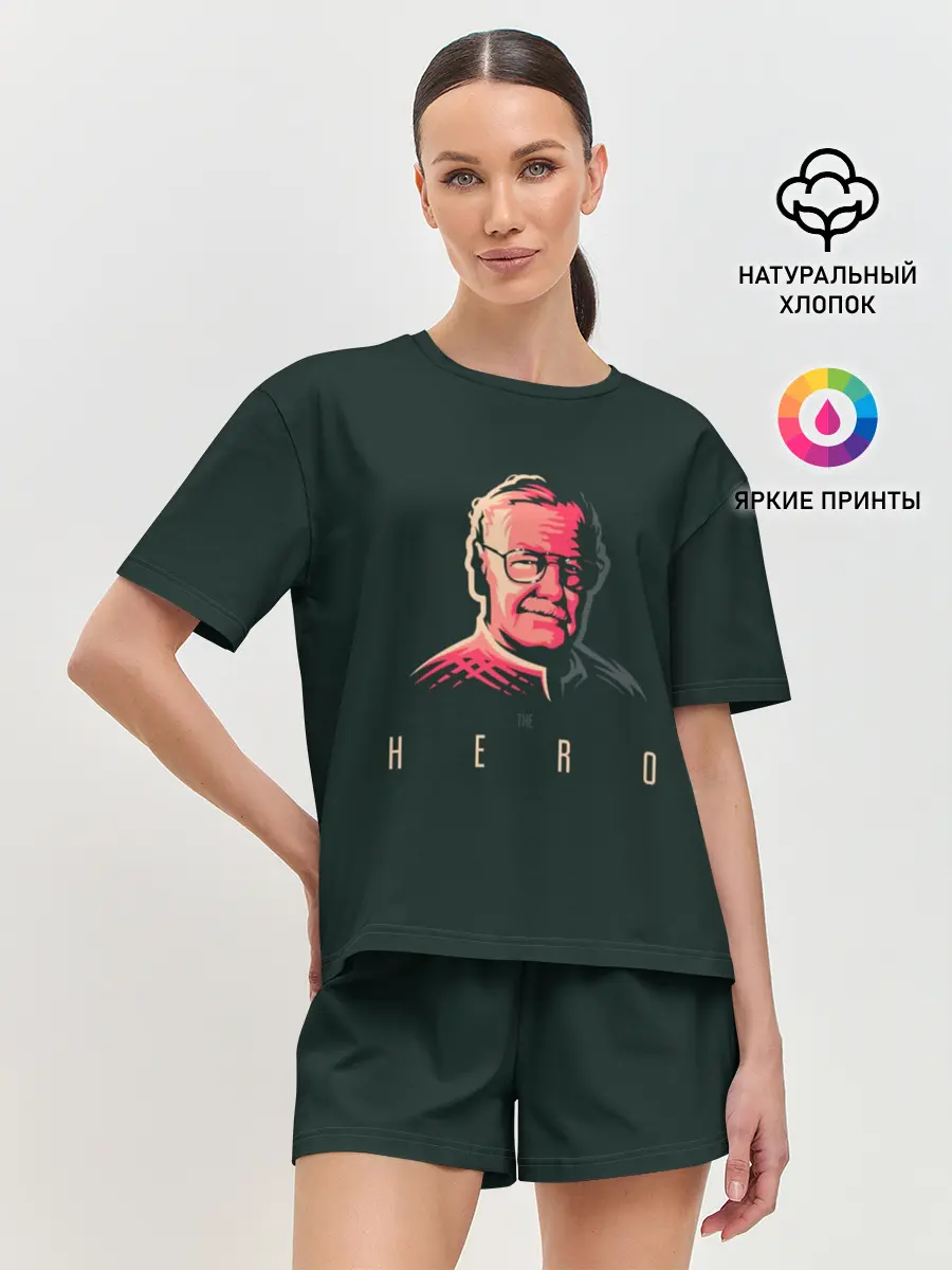 Женская пижама с шортами / Stan Lee The hero