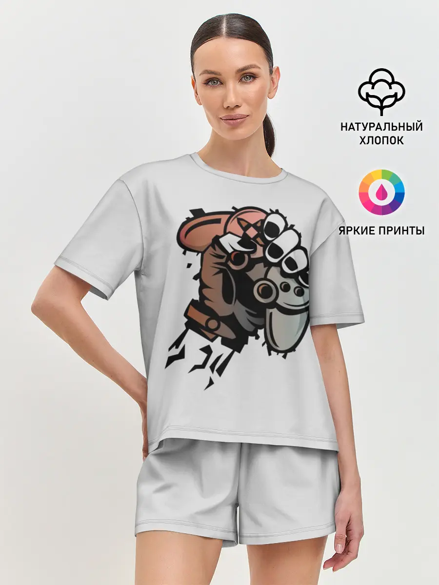 Женская пижама с шортами / Gamer