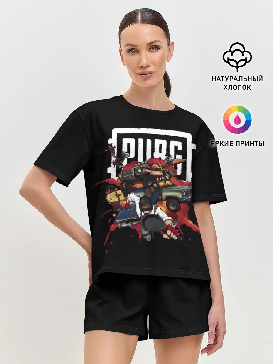 Женская пижама с шортами / PUBG fan art