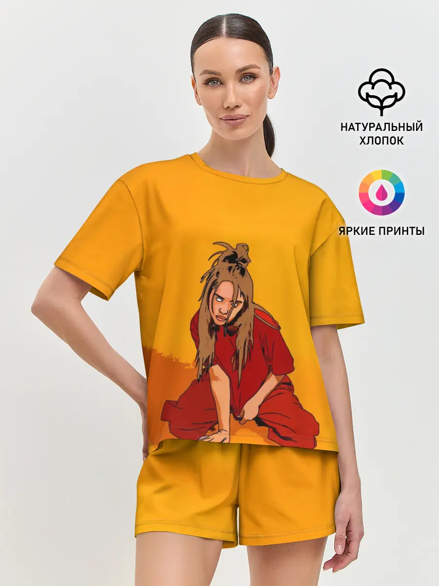 Женская пижама с шортами / Billie Eilish