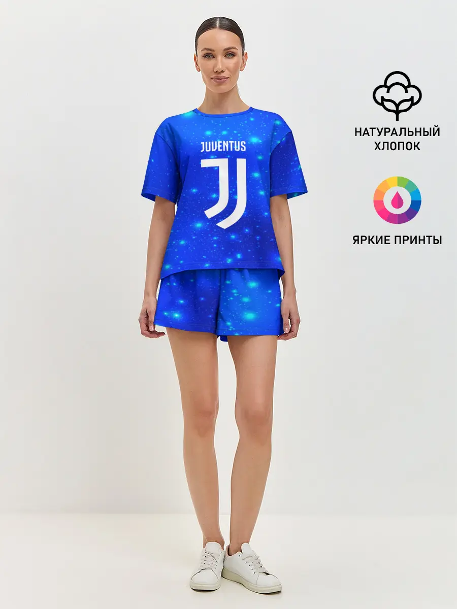 Женская пижама с шортами / Juventus space collection