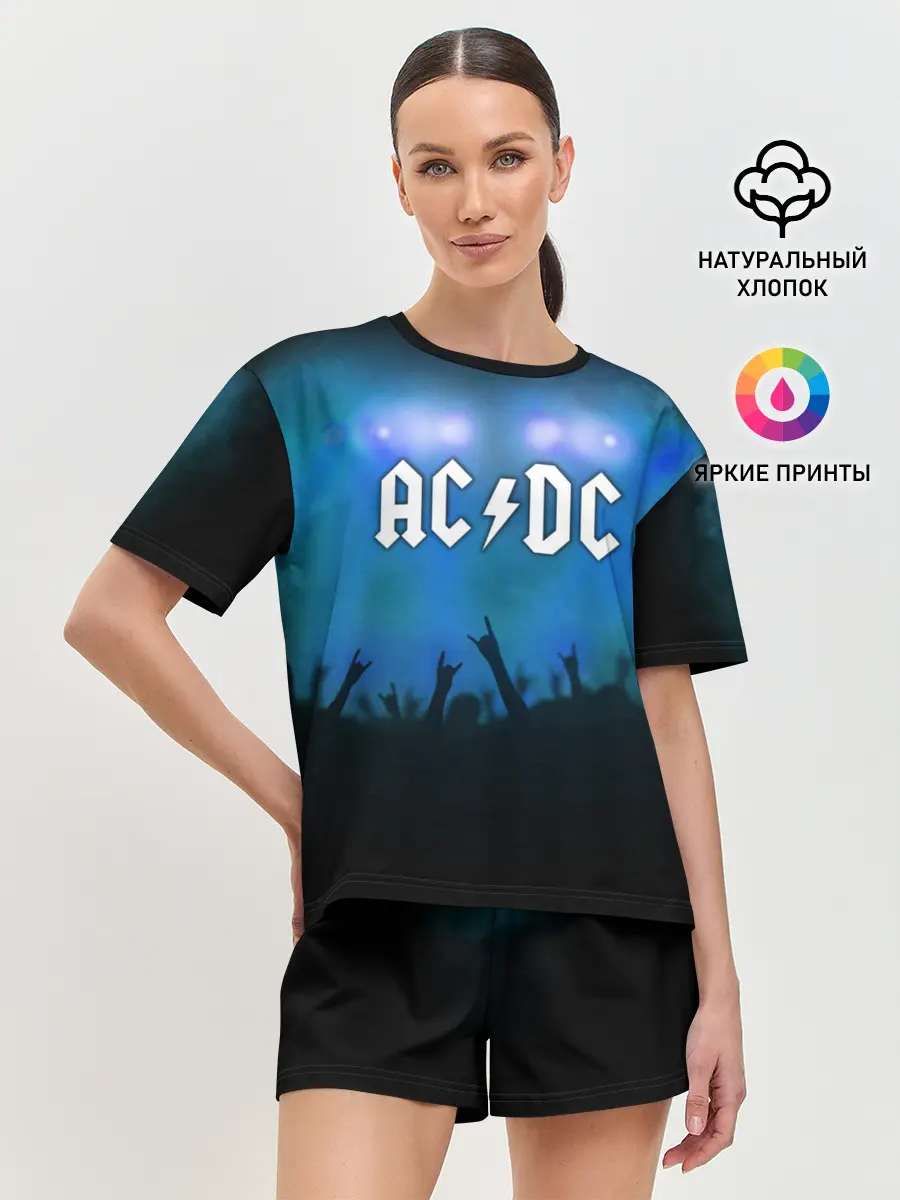 Женская пижама с шортами / AC/DC