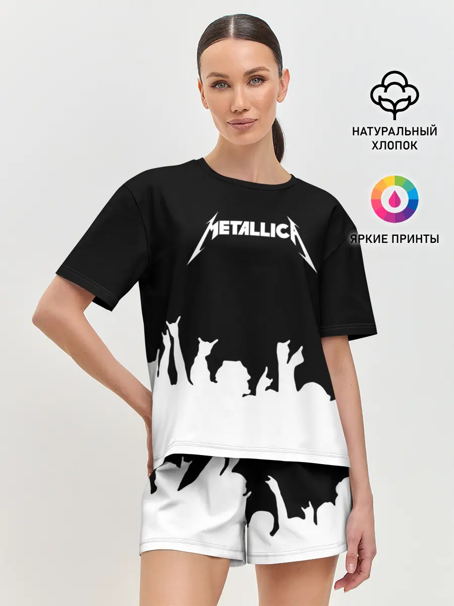 Женская пижама с шортами / Metallica
