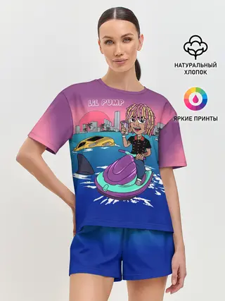 Женская пижама с шортами / Lil Pump
