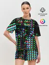 Женская пижама с шортами / Optical abstract